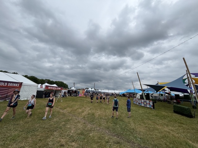 Main Street Electric Forest with some serious midwest clouds