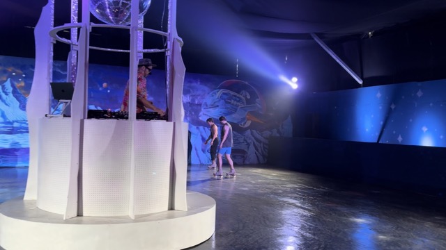 Roller skating in the Dream Emporium