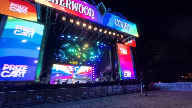 One of the coolest things about forest is that as each stage closes, they bring out the Prize Cart and folks literally line up just to pick up trash
