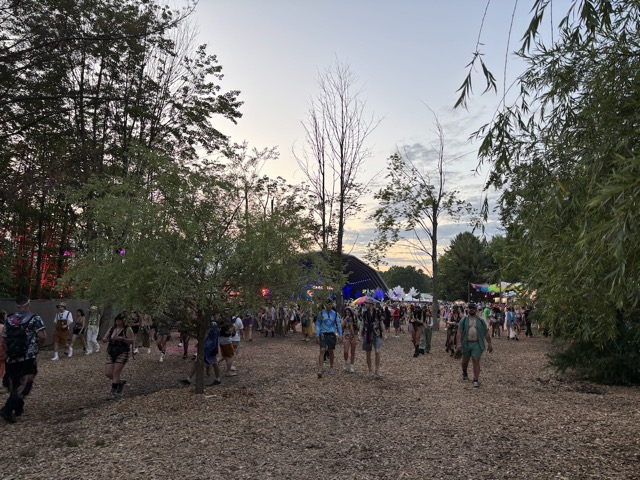 Approaching the Carousel Club stage