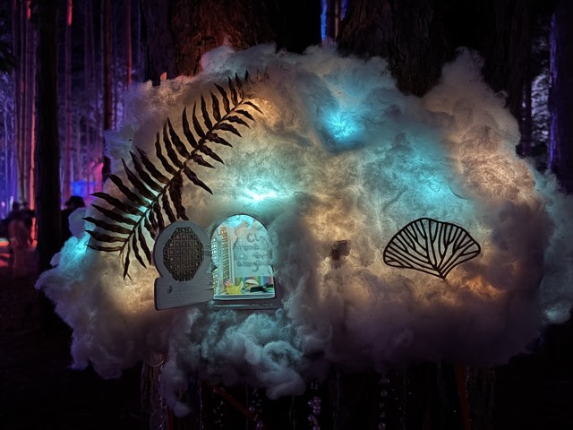 Cloudy art installation