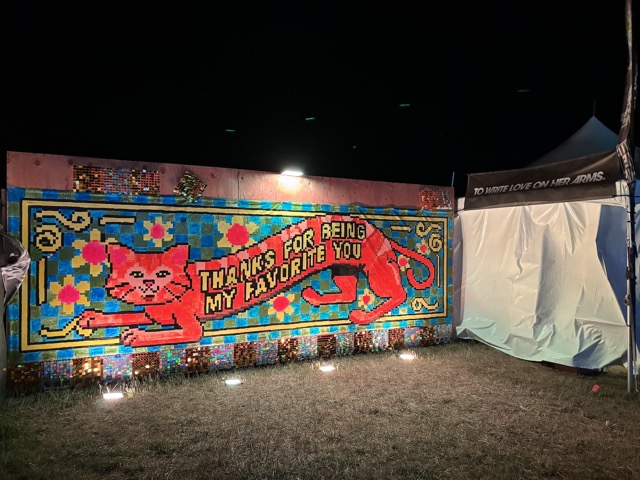 Thanks for being my favorite you, a paint by numbers mosaic made throughout the weekend