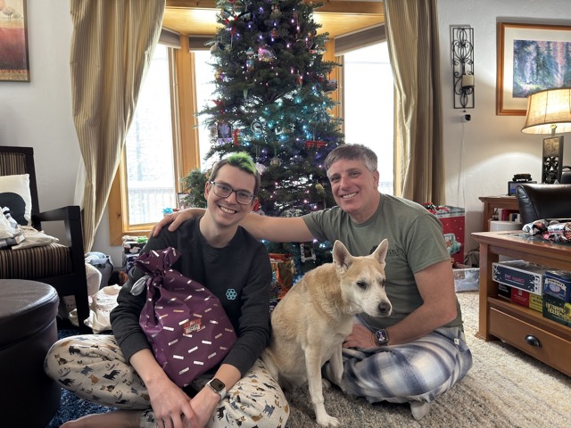 James, Chelsea, and Myke on Christmas Day