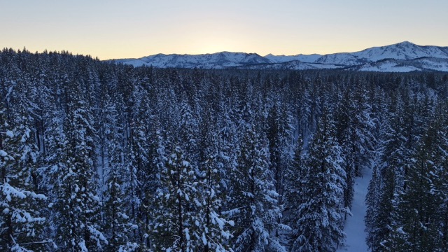 Flying over Sierra House Elementary and Pioneer Trail