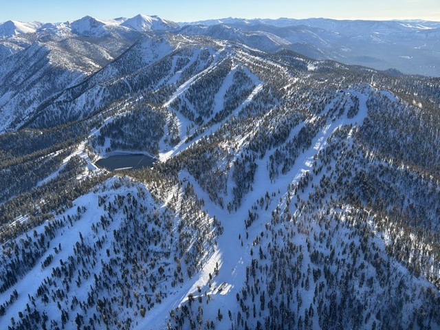 Nevada side of Heavenly Ski Resort and East Peak Lake