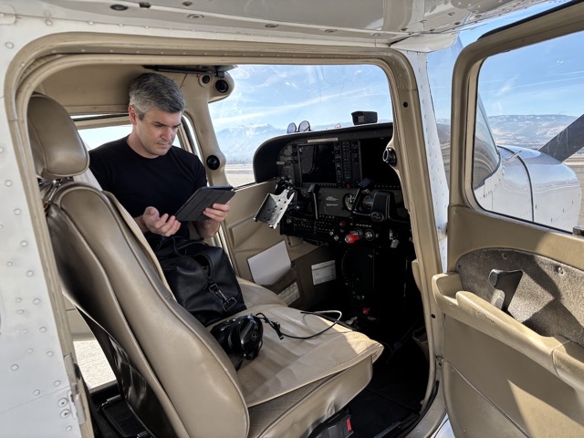 Elliot doing his safety checks