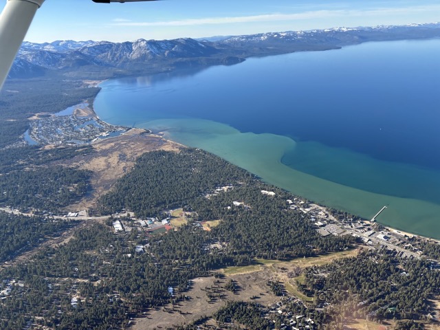 South Lake Tahoe with the Tahoe Keys and Lake Tahoe Blvd