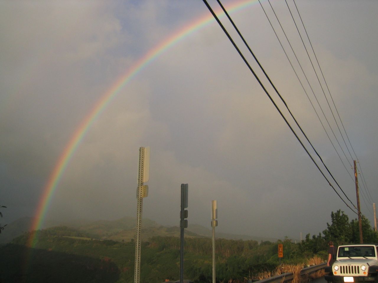 Rainbow and the Jeep