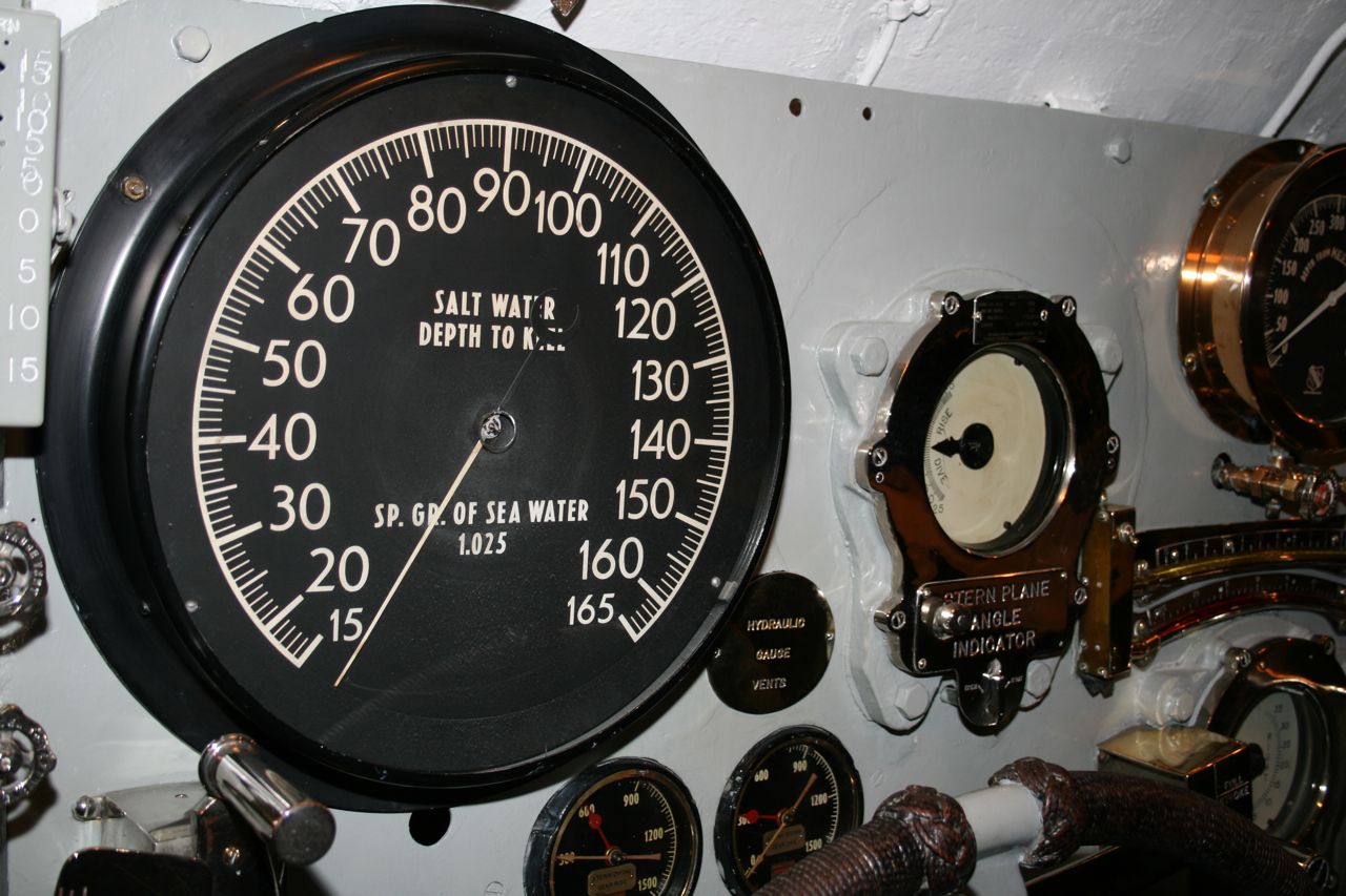 Salt water depth to keel