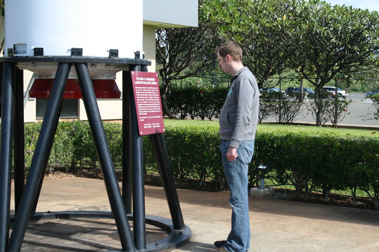 Rob studying missles