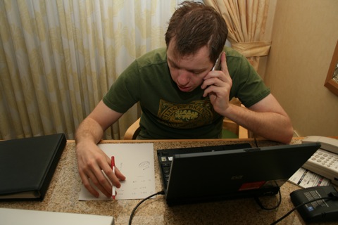 Atleast *I'm* not the one working!