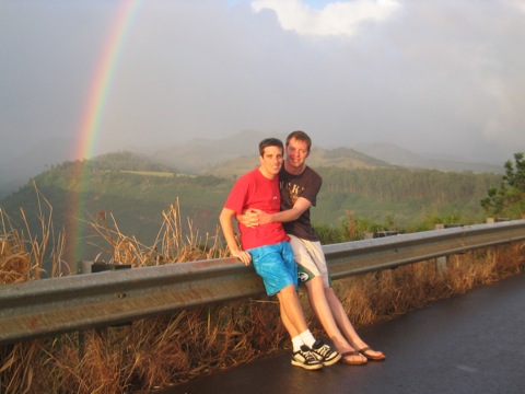 Rob, Myke, and Rainbow