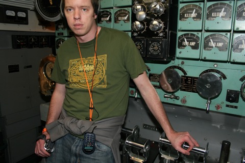 Rob controlling the diesel engines