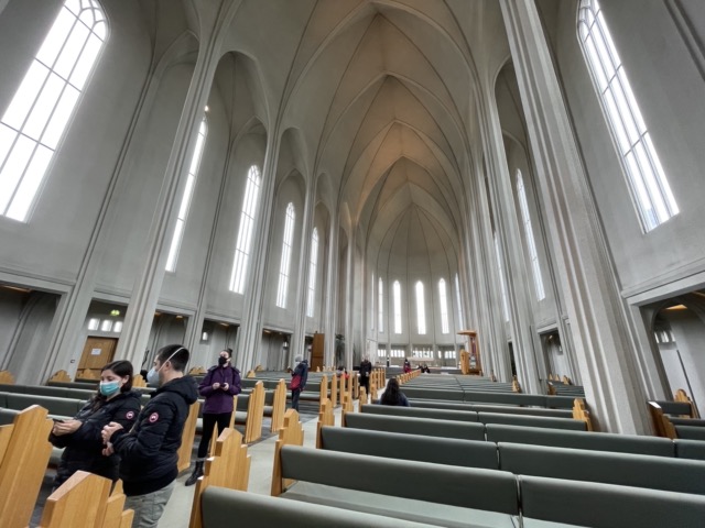 Inside Hallgrímskirkja