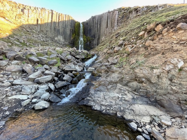 After crossing to the other side of the river, we started the 1.5 mile (each way) hike back to the canyon