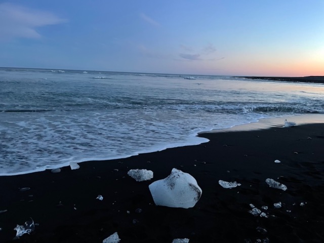Diamond Beach at Mýrabugur Bay