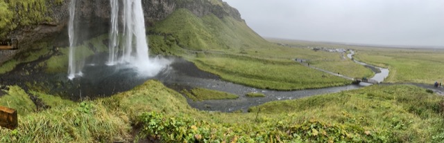 Seljalandsfoss and the surrounding area