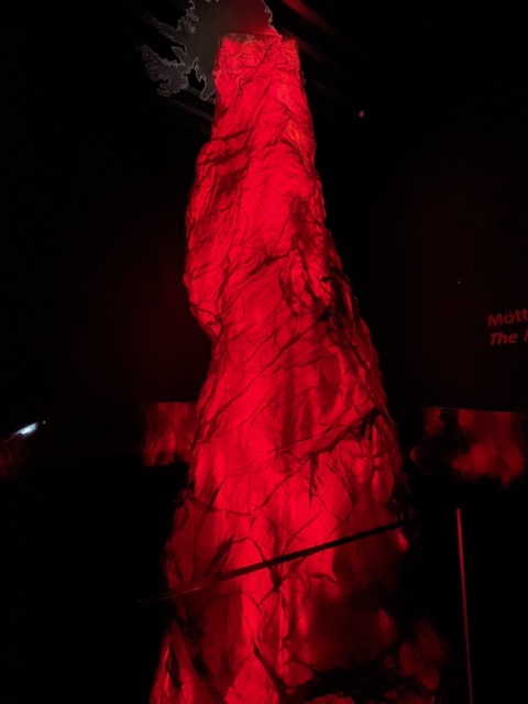 3 story demonstration of what lava looks like inside a volcano