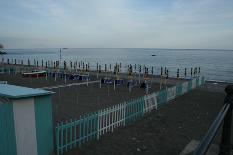 Private beach in Minori