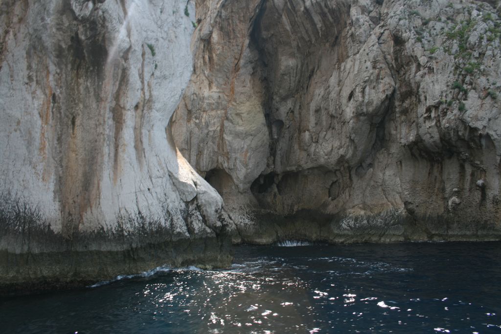 Walls of the middle rock