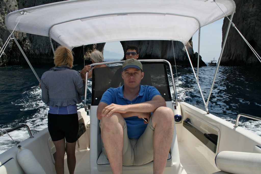 Mom, Dad, Andrea, and Rob on the boat