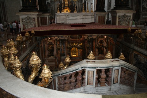 The Tomb of the Apostle Peter. 160 AD. The Basilica was built above this tomb of the first Pope.