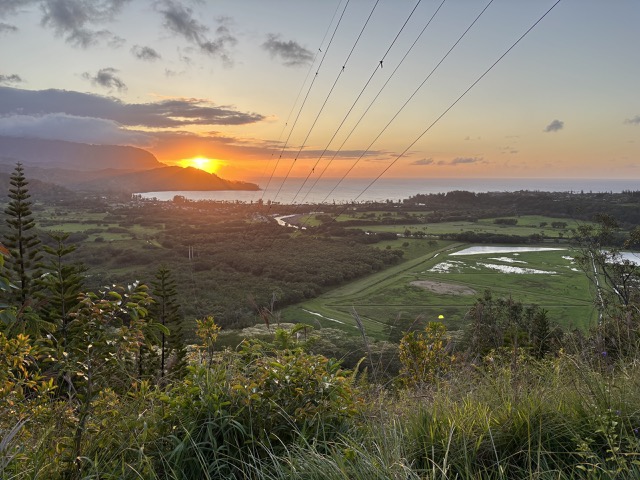 Sunset from the Okolehao Trail