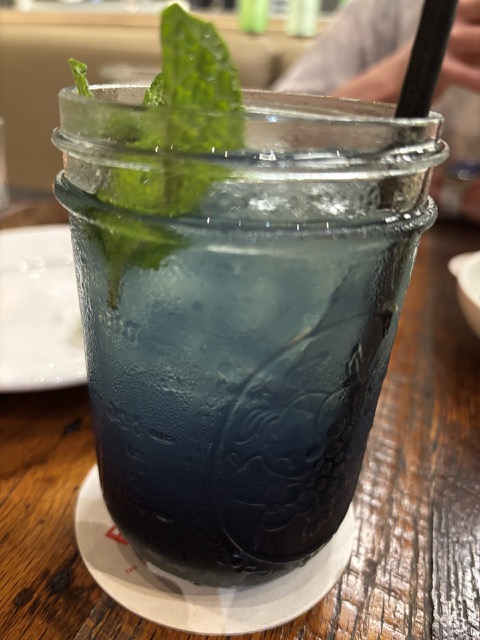 Enjoying an Ube cocktail at the Eating House 1849 after a long day