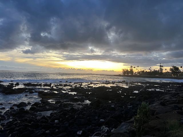 Sunset from Brennecke's Beach
