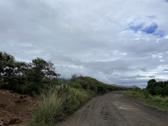 Hā'upu Ridge Mountains at the end of our road