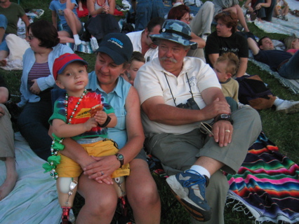 Theo and his Grandparents