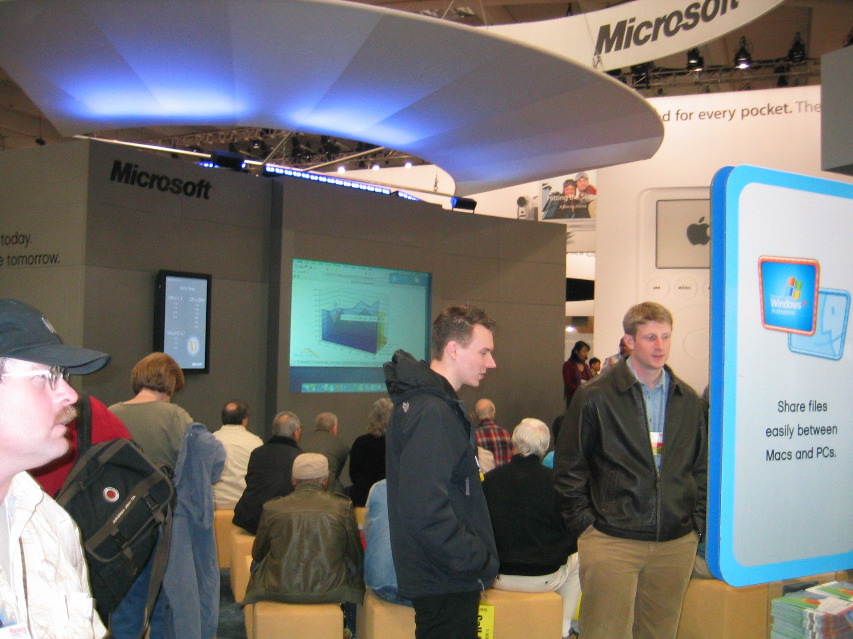 Microsoft's booth