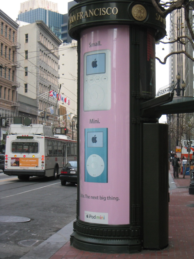 I left the expo mear HOURS after the keynote and ads like this were up all over town already