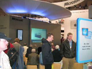 Microsoft's booth