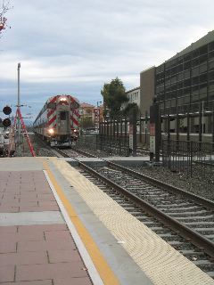 The train to take me back to SF