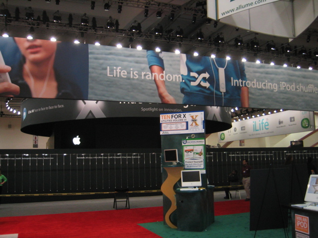 Apple Booth before it's open