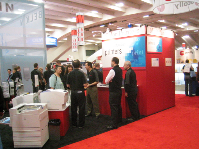 Xerox's booth