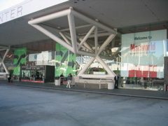 The controversial "Life is random" banners