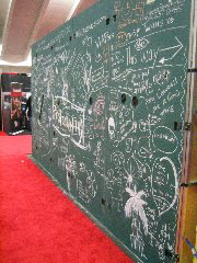 Awesome chalkboard booth