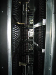 Inside of a tape library