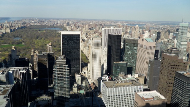 Central Park from atop Rockefeller Center