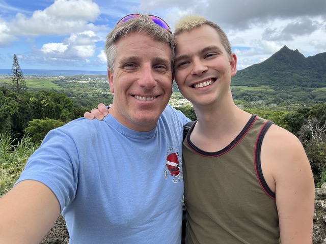 Myke and James at Kōnāhuanui