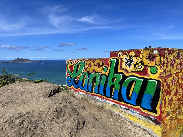 Lanikai graffiti