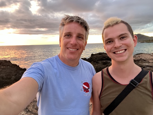 Myke and James at Depot's Beach