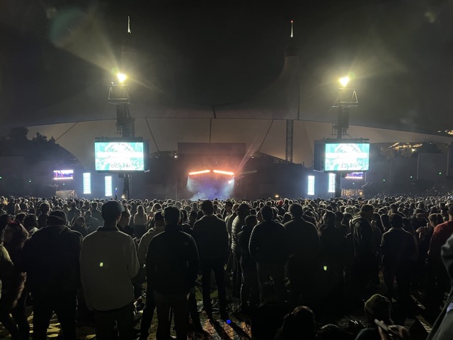 Waiting for the show to start