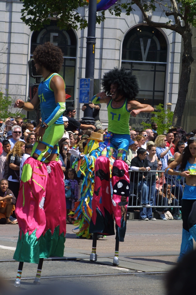 Gay Soccer Players On Stilts