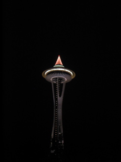 Space Needle at night