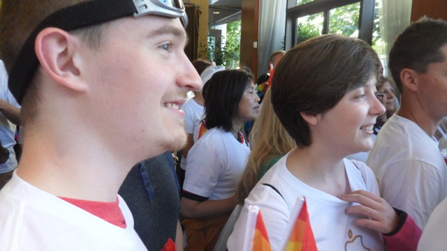 Steve and Bri waiting to see Tim