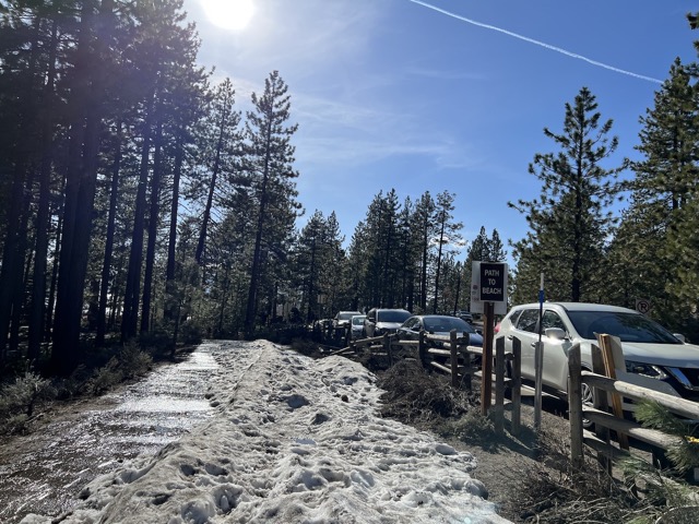 Path to Beach still has snow too on Apr 29th