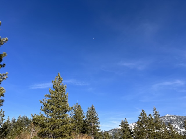 The Moon over the mountains